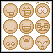 Smilies - Light Brown Set